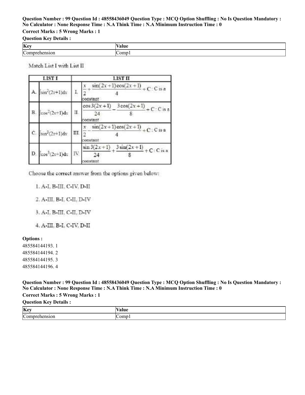 CUET 2023 Domestic Shift 1 Question Papers - 22 June 2023 - Page 386