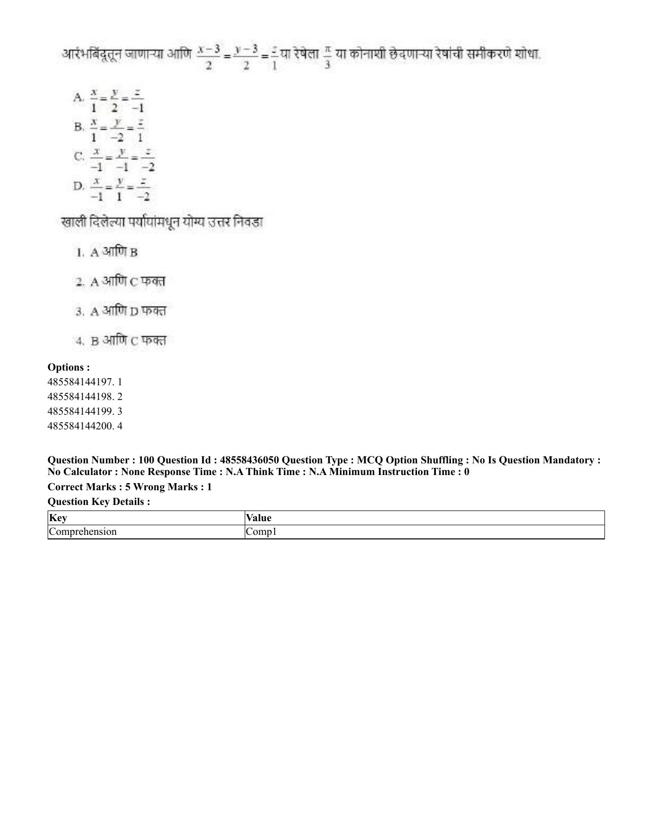 CUET 2023 Domestic Shift 1 Question Papers - 22 June 2023 - Page 404