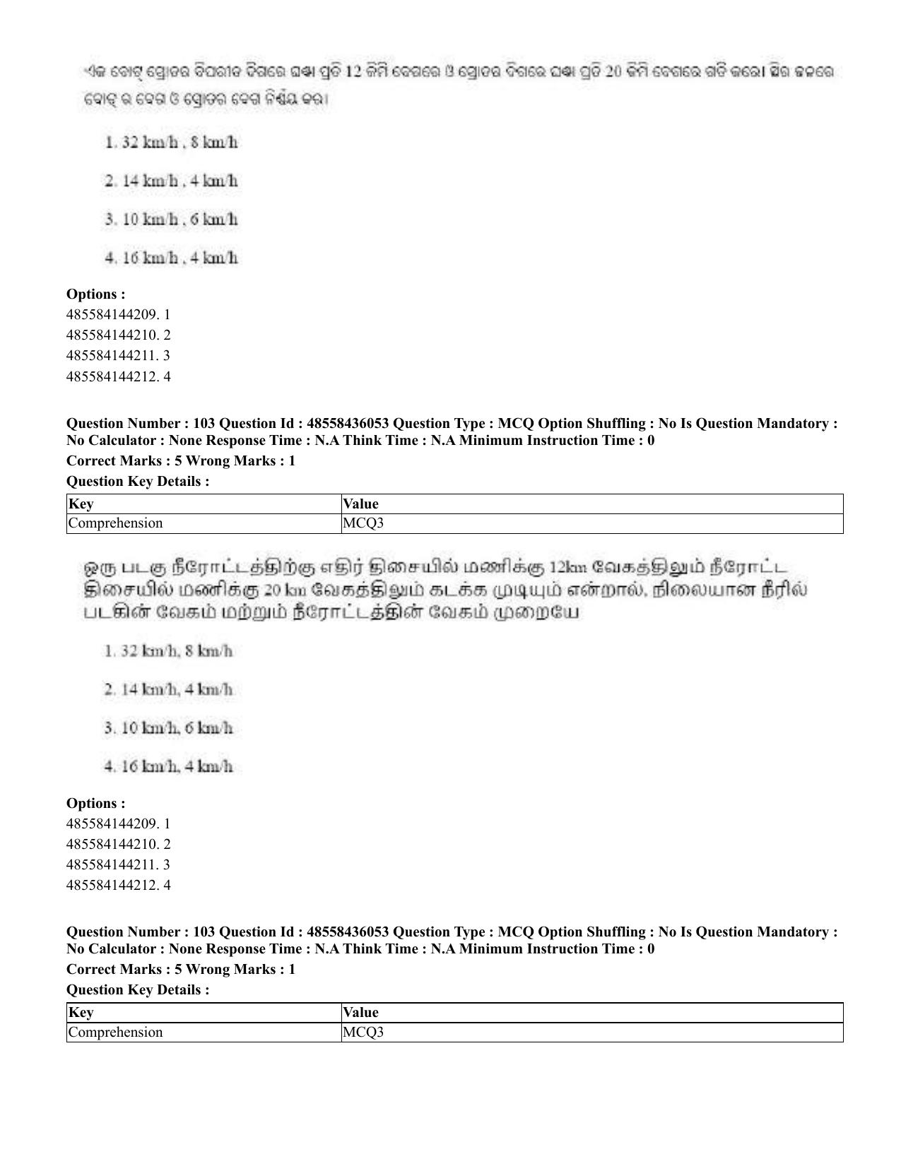 CUET 2023 Domestic Shift 1 Question Papers - 22 June 2023 - Page 429
