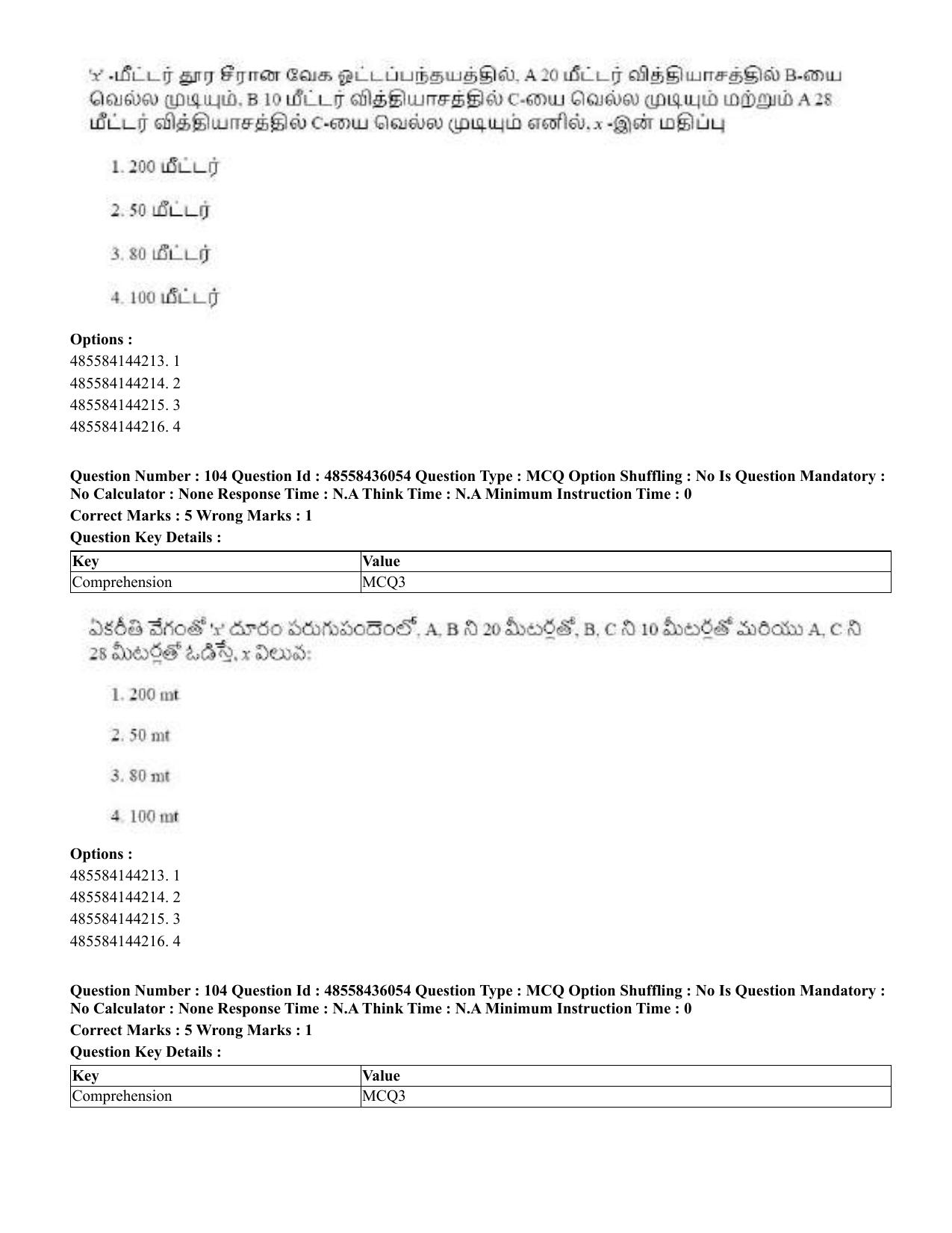 CUET 2023 Domestic Shift 1 Question Papers - 22 June 2023 - Page 436