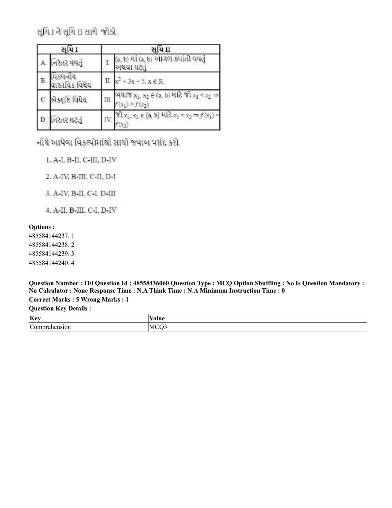 CUET 2023 Domestic Shift 1 Question Papers - 22 June 2023 - Page 474