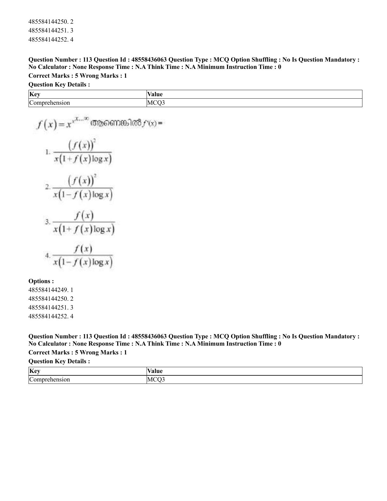 CUET 2023 Domestic Shift 1 Question Papers - 22 June 2023 - Page 500