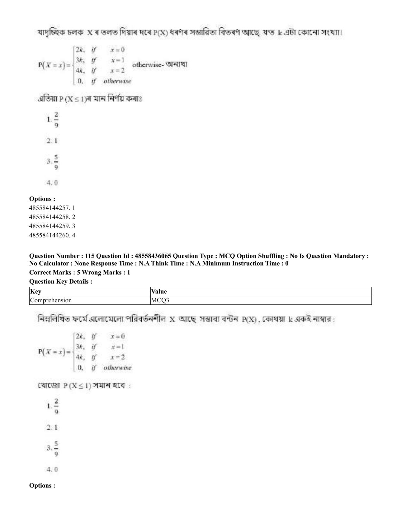 CUET 2023 Domestic Shift 1 Question Papers - 22 June 2023 - Page 512