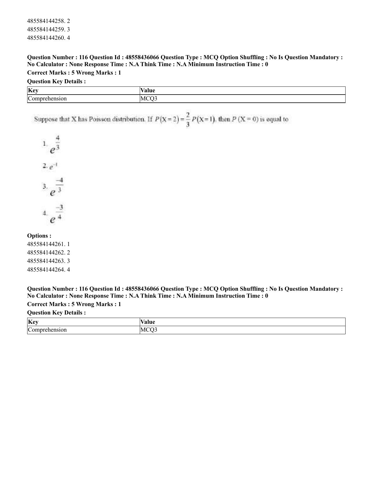CUET 2023 Domestic Shift 1 Question Papers - 22 June 2023 - Page 519