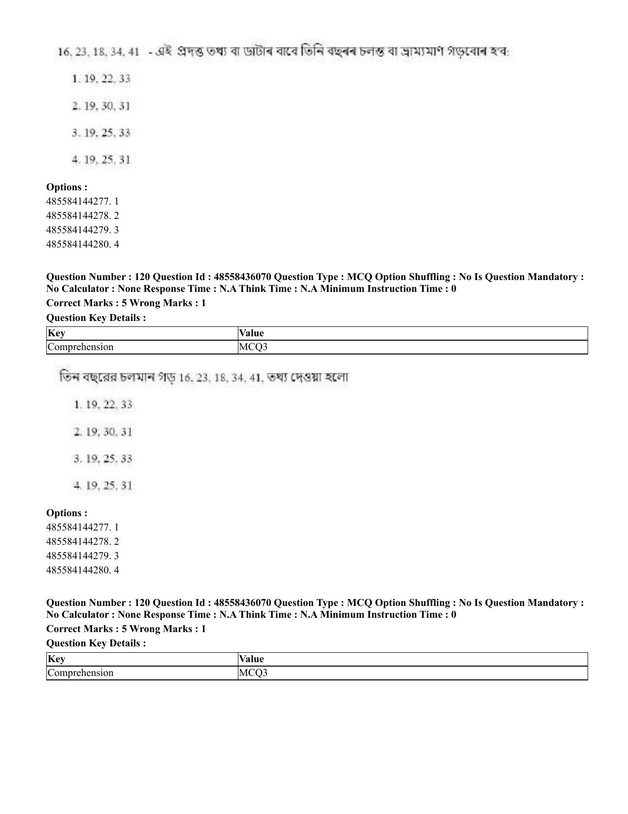 CUET 2023 Domestic Shift 1 Question Papers - 22 June 2023 - Page 554
