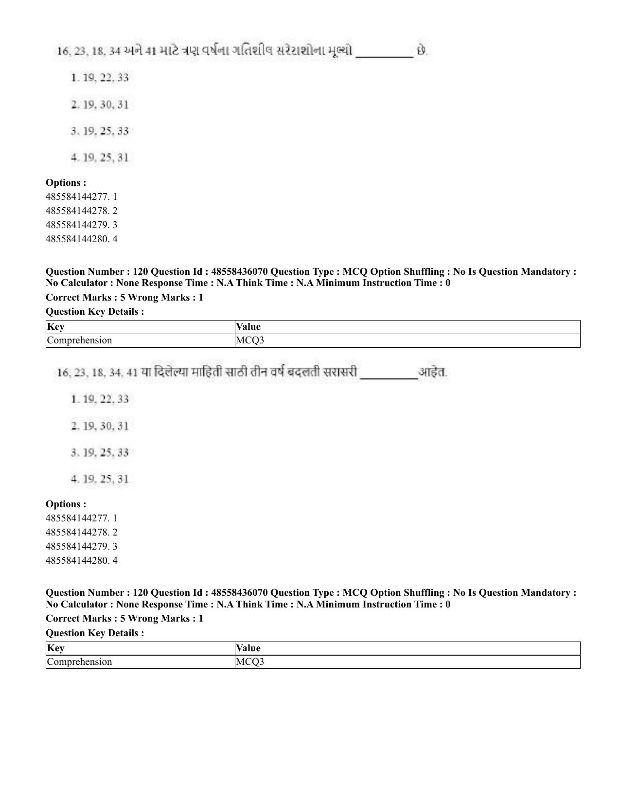CUET 2023 Domestic Shift 1 Question Papers - 22 June 2023 - Page 555