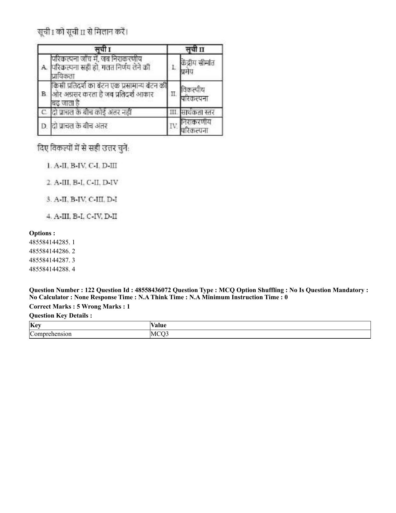 CUET 2023 Domestic Shift 1 Question Papers - 22 June 2023 - Page 567