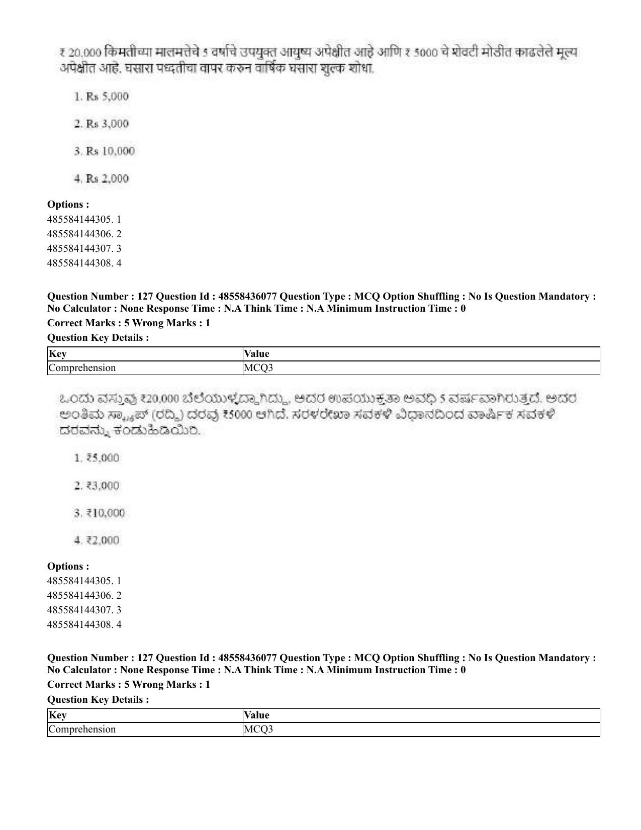 CUET 2023 Domestic Shift 1 Question Papers - 22 June 2023 - Page 611