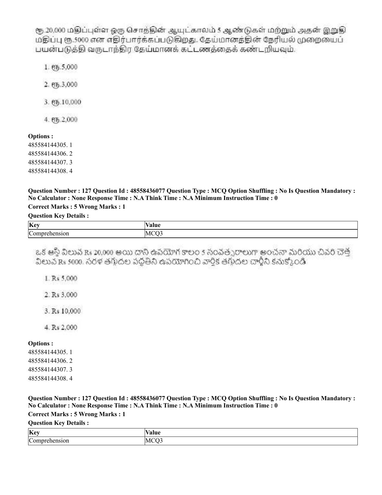 CUET 2023 Domestic Shift 1 Question Papers - 22 June 2023 - Page 613