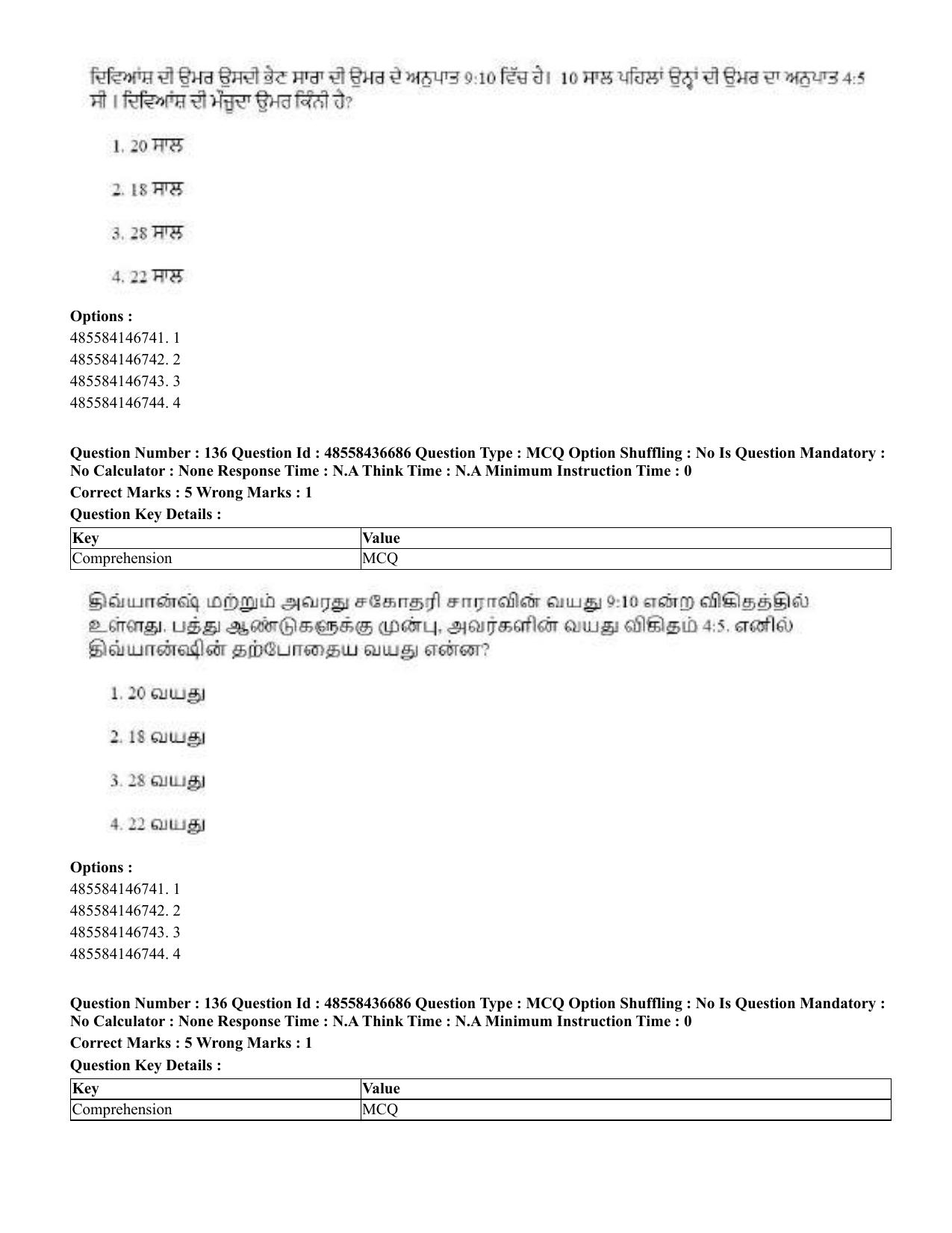 CUET 2023 Domestic Shift 1 Question Papers - 22 June 2023 - Page 676