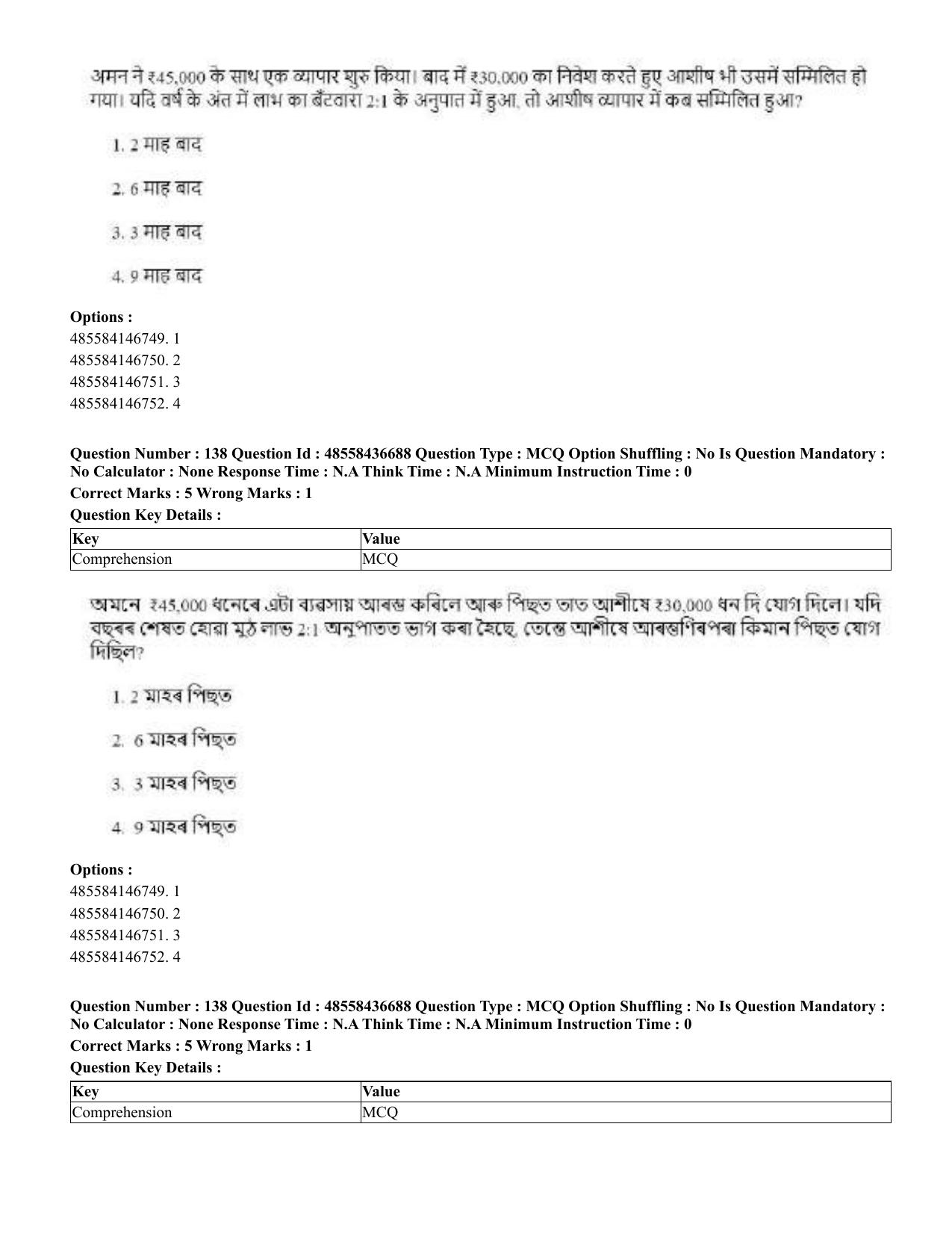 CUET 2023 Domestic Shift 1 Question Papers - 22 June 2023 - Page 685