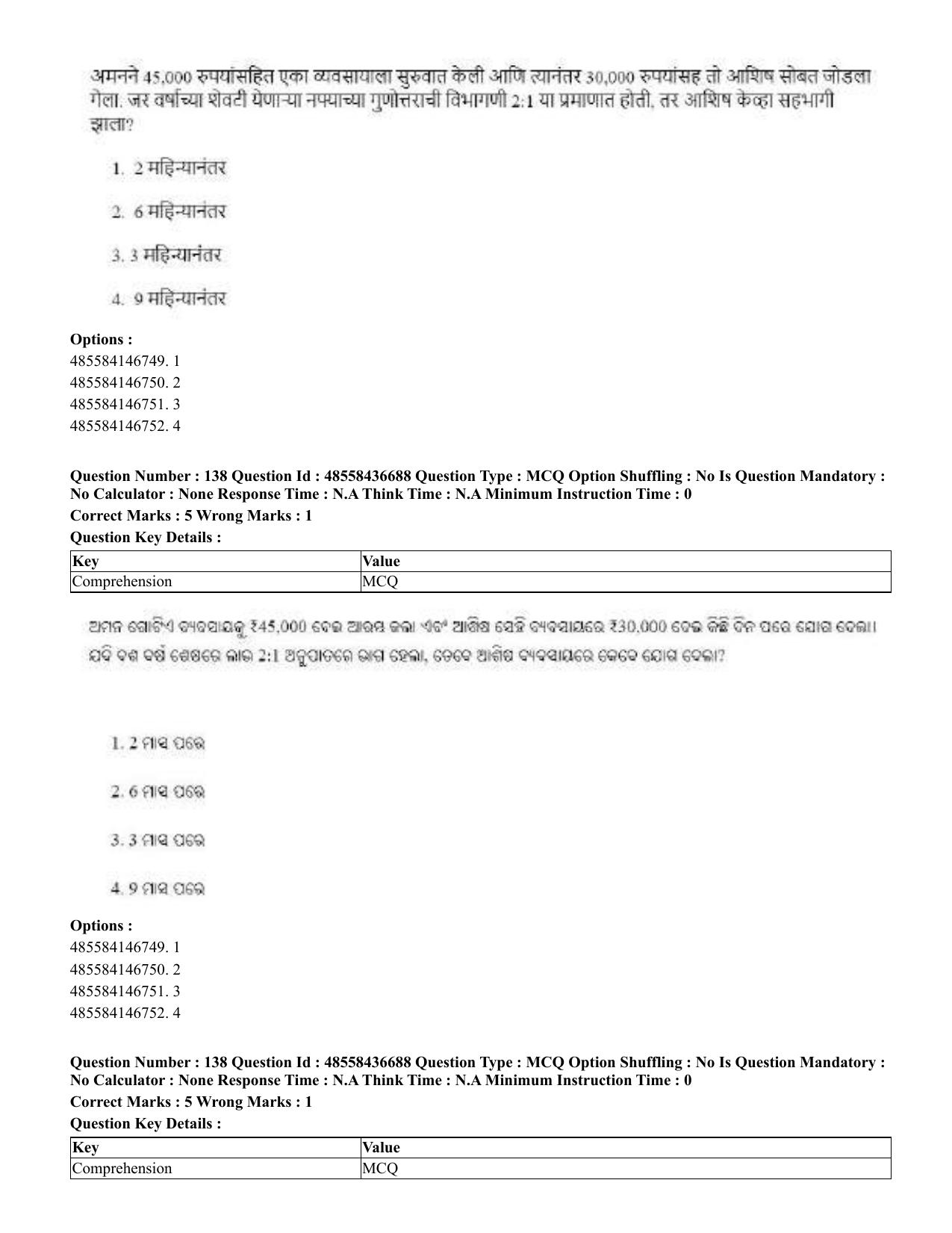 CUET 2023 Domestic Shift 1 Question Papers - 22 June 2023 - Page 688