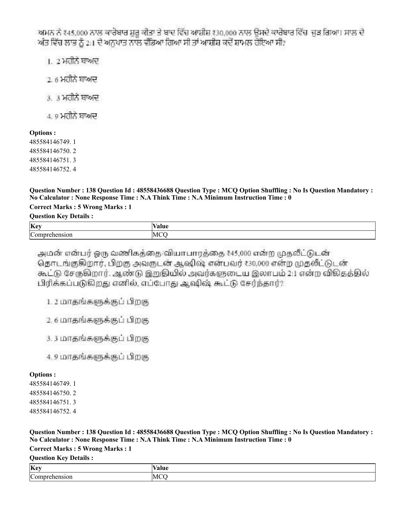 CUET 2023 Domestic Shift 1 Question Papers - 22 June 2023 - Page 689