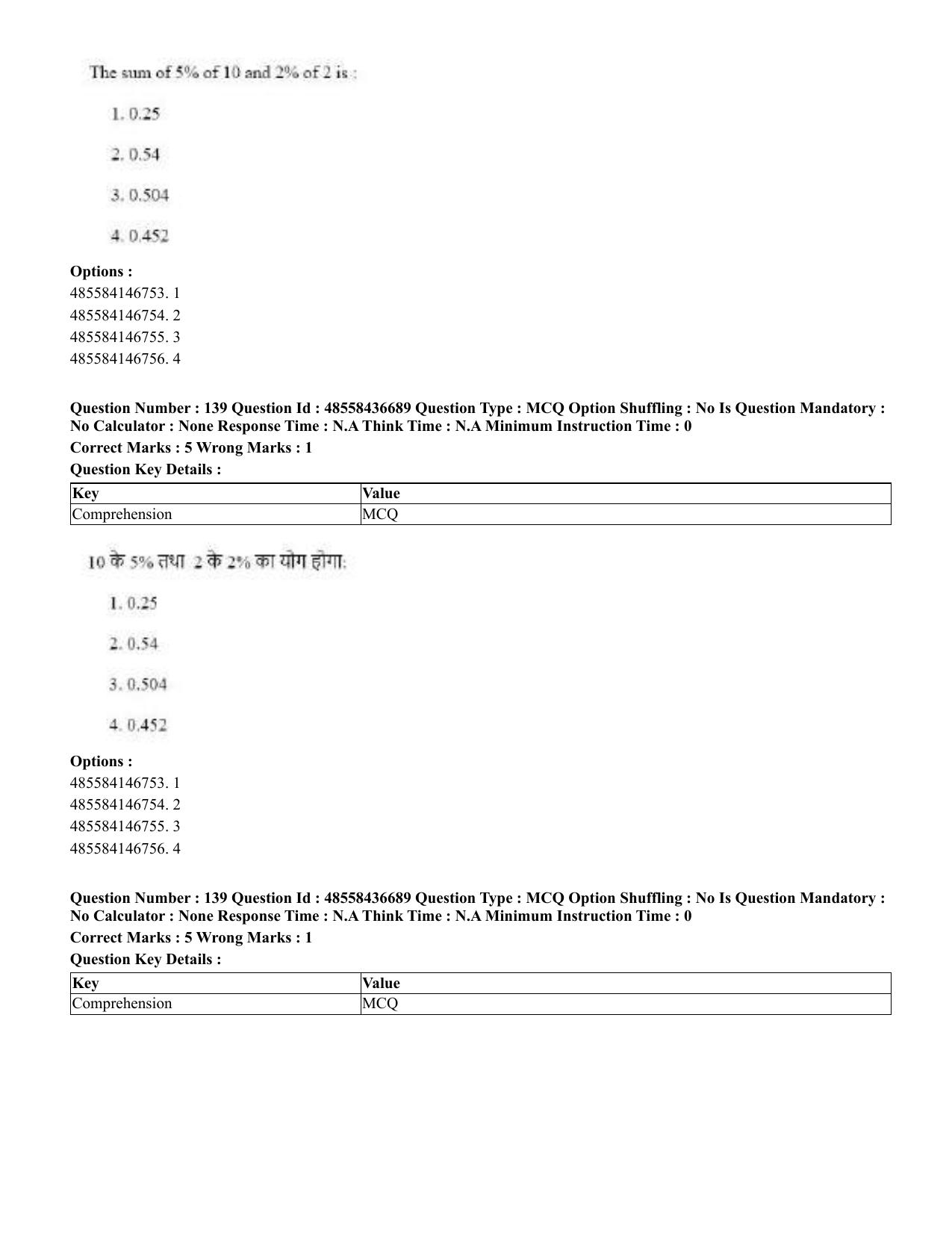 CUET 2023 Domestic Shift 1 Question Papers - 22 June 2023 - Page 691