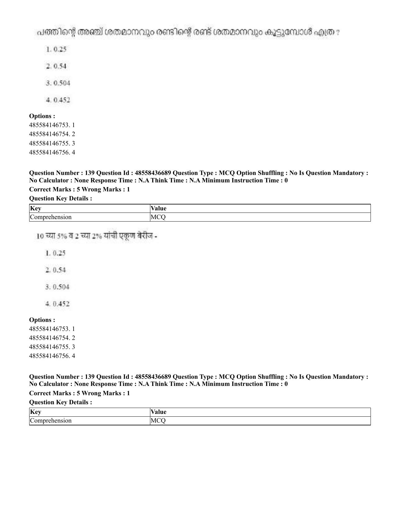 CUET 2023 Domestic Shift 1 Question Papers - 22 June 2023 - Page 694