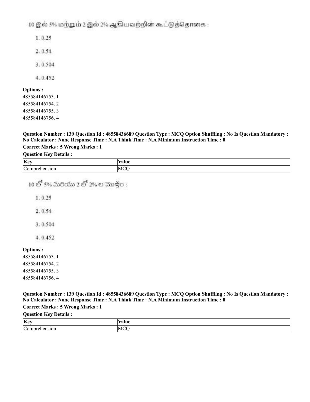 CUET 2023 Domestic Shift 1 Question Papers - 22 June 2023 - Page 696