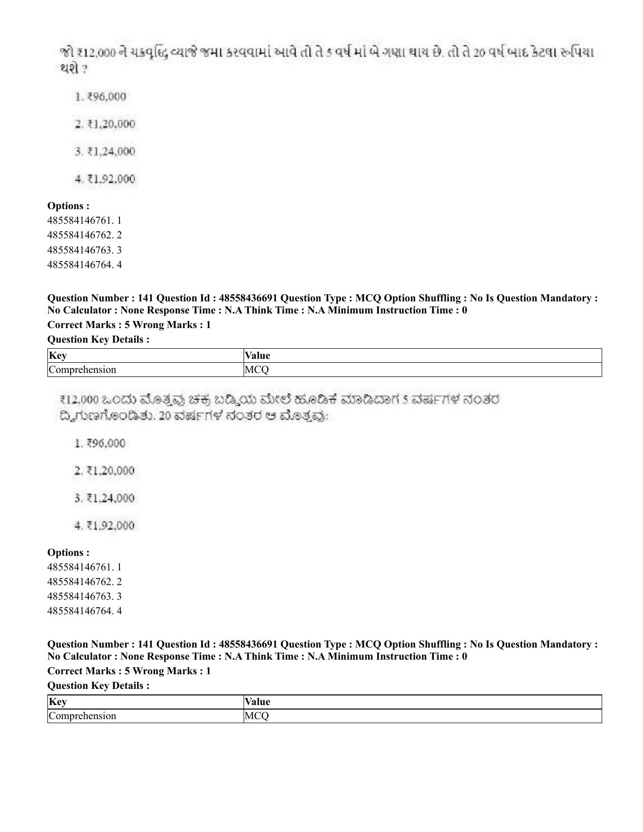 CUET 2023 Domestic Shift 1 Question Papers - 22 June 2023 - Page 706