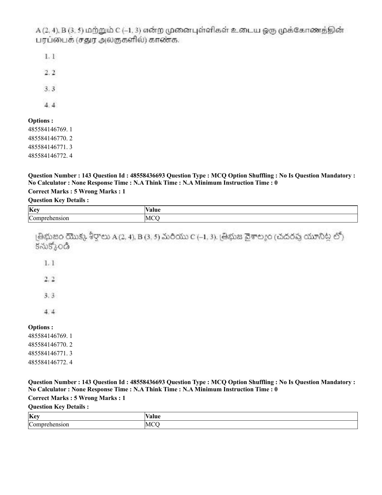 CUET 2023 Domestic Shift 1 Question Papers - 22 June 2023 - Page 722