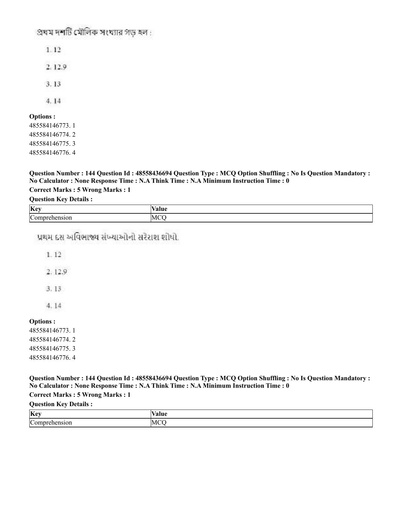 CUET 2023 Domestic Shift 1 Question Papers - 22 June 2023 - Page 725