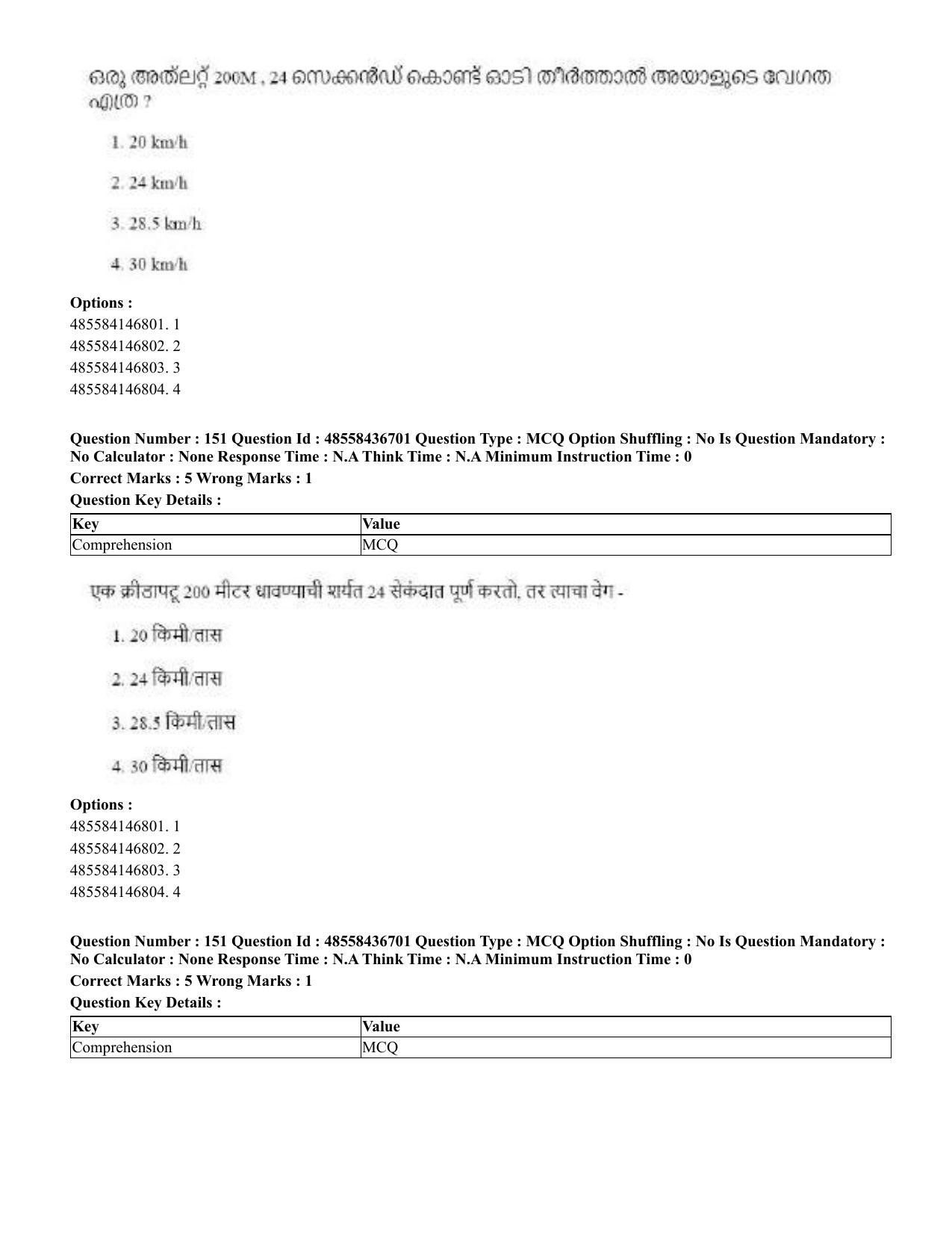 CUET 2023 Domestic Shift 1 Question Papers - 22 June 2023 - Page 773