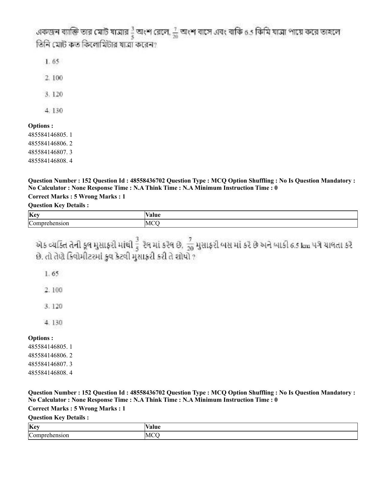 CUET 2023 Domestic Shift 1 Question Papers - 22 June 2023 - Page 778