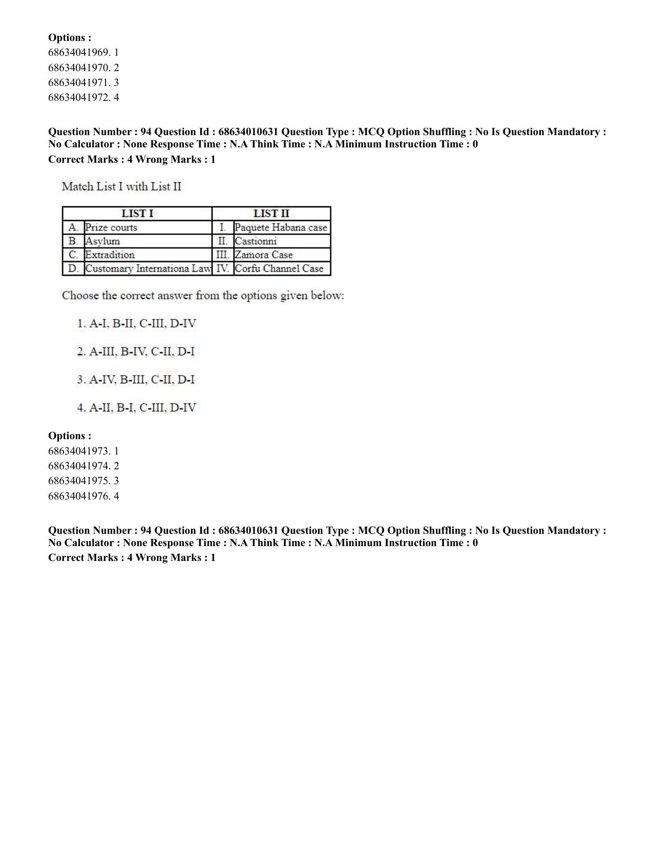 CUET PG 2023:COQP14 – LLM (Hindi)-Shift 1 (09-06-2023) Question Paper - Page 90