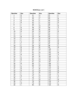 OJEE 2013 MAM Answer Key