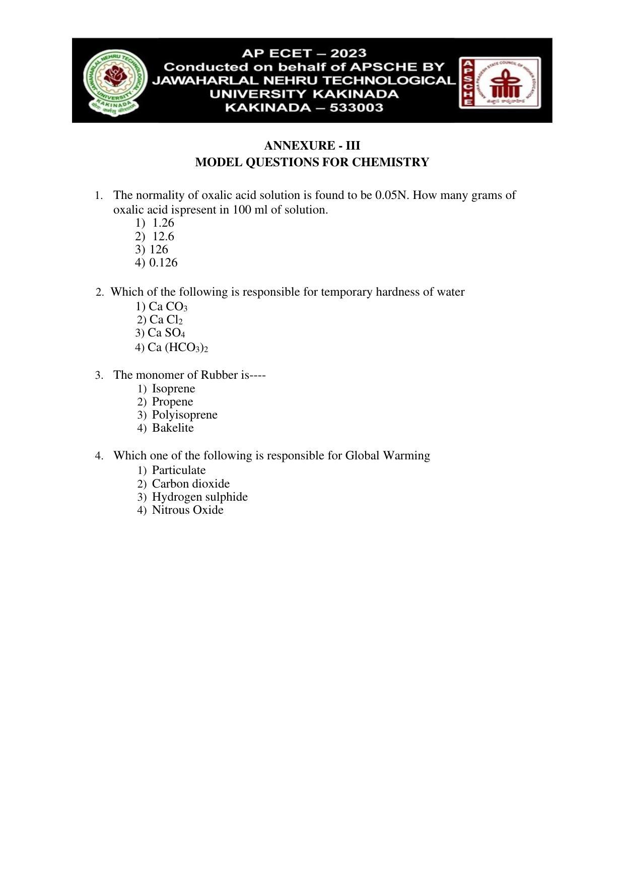 AP ECET CHEMISTRY Syllabus - Page 4