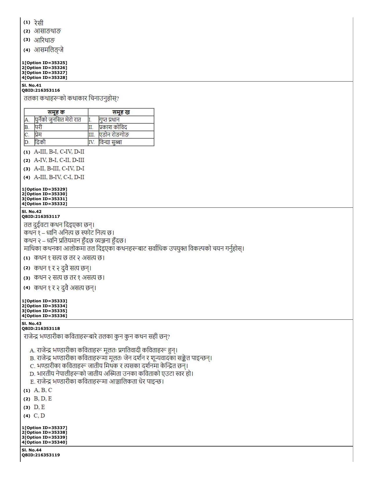 CUET (PG) 2022: PGQP-60 Nepali (10-09-2022) Question Paper - Page 14
