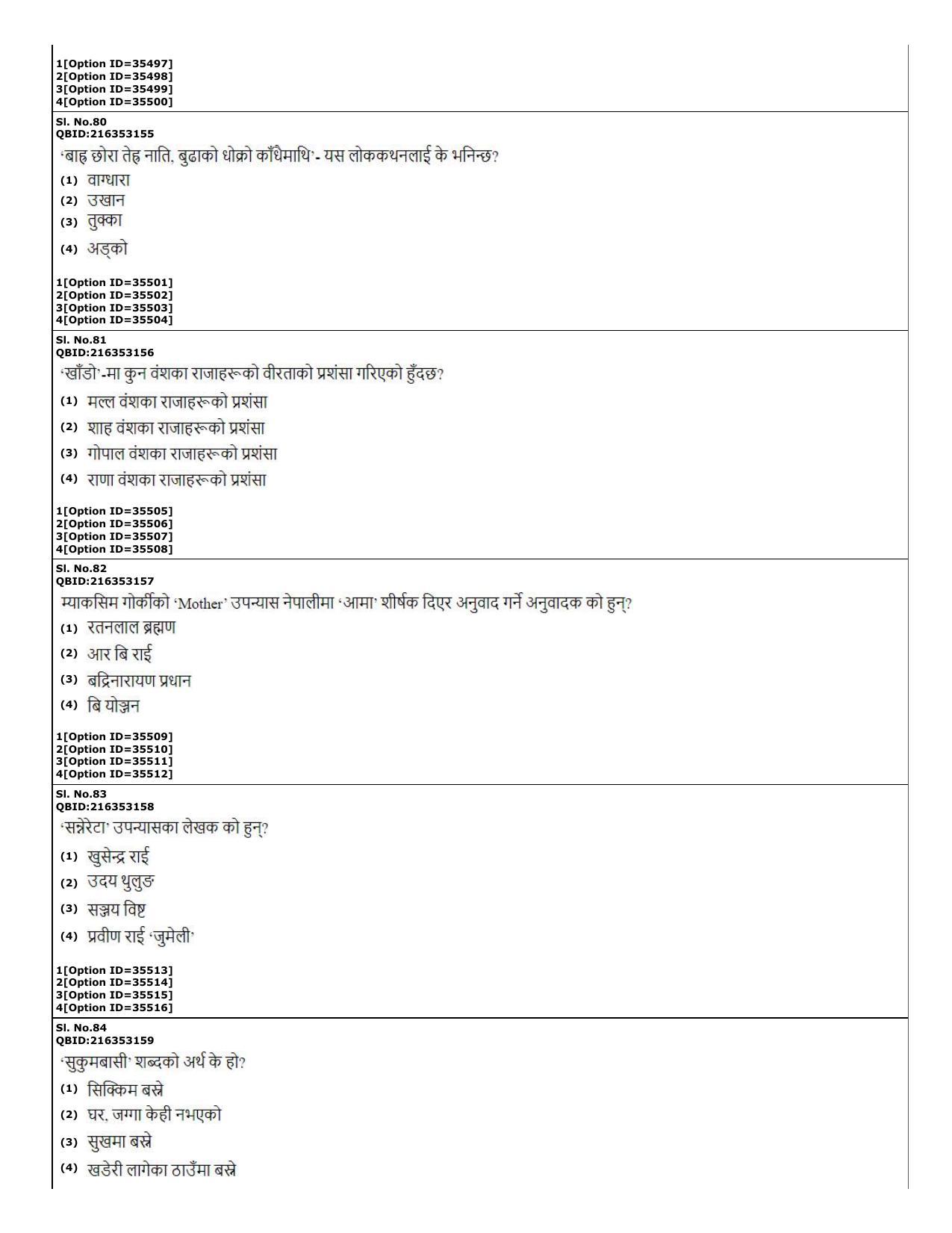 CUET (PG) 2022: PGQP-60 Nepali (10-09-2022) Question Paper - Page 23