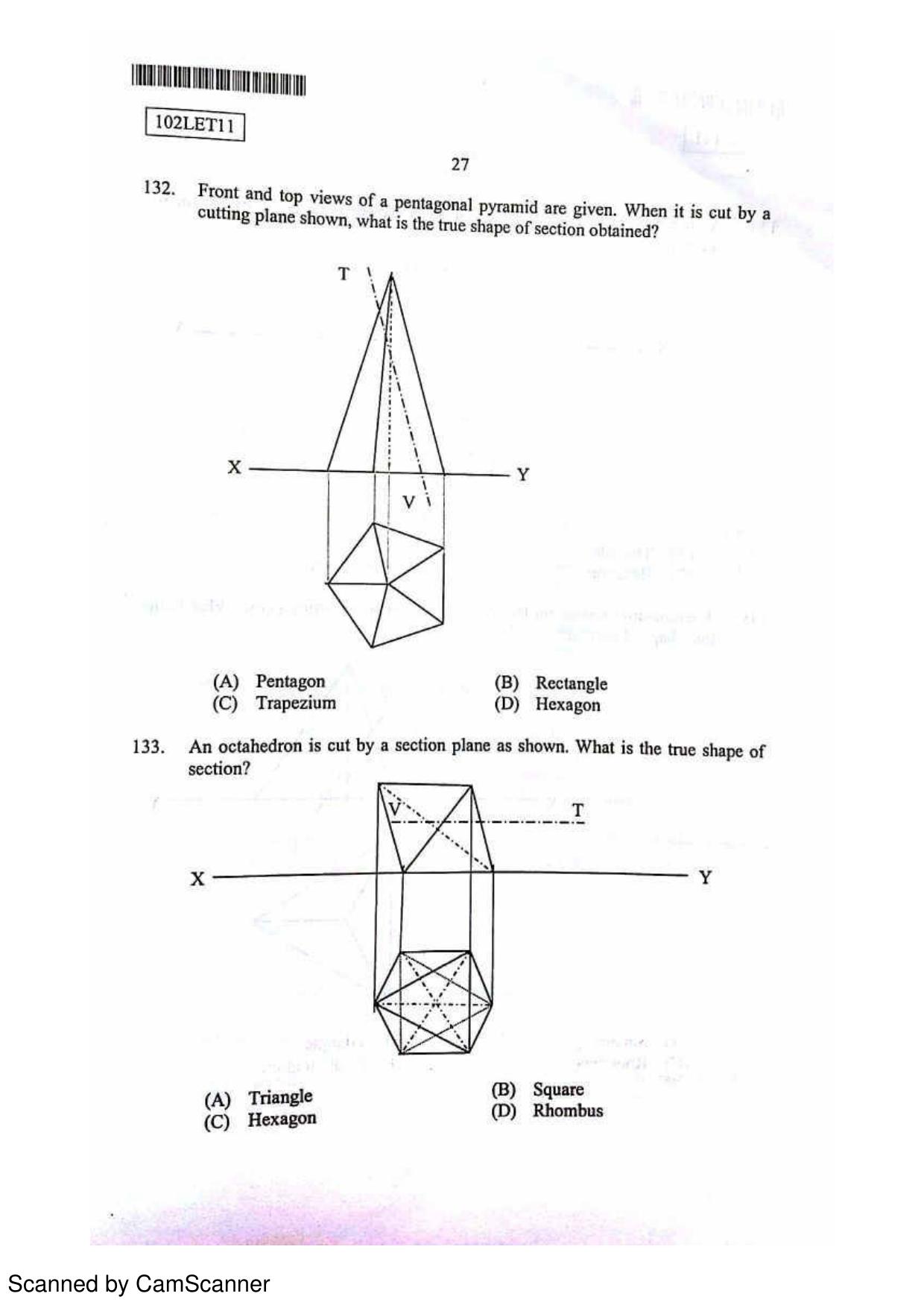 CUSAT CAT 2011 Lateral Entry Question Paper - Page 28