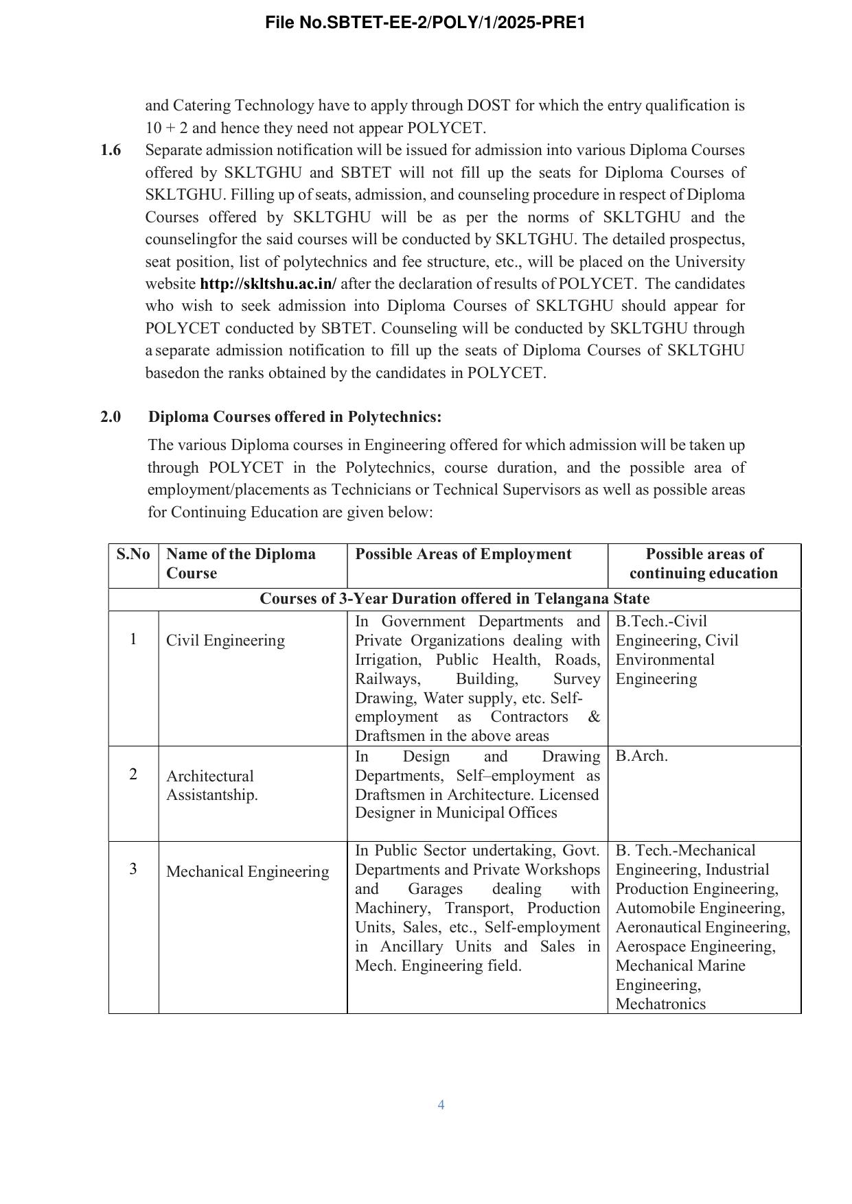 TS POLYCET Syllabus 2025 - Page 5