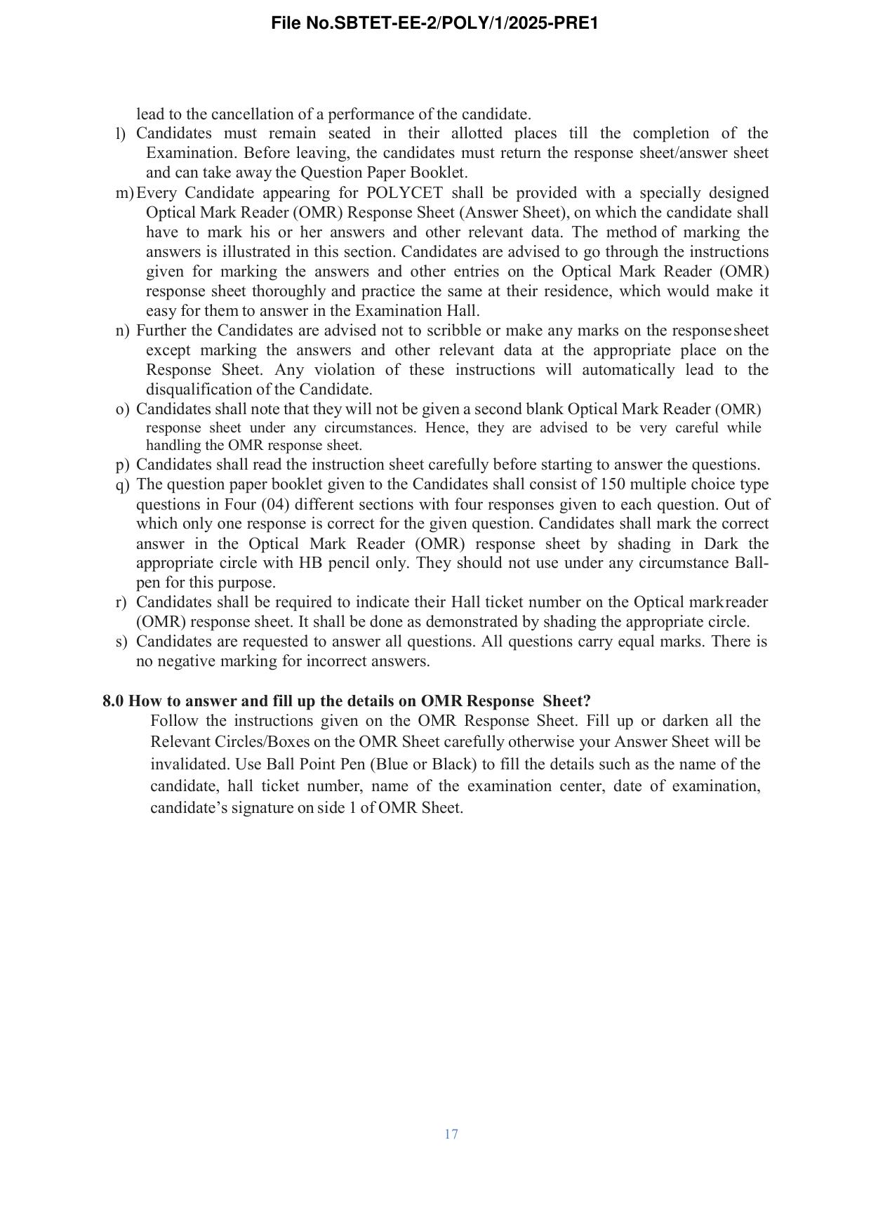 TS POLYCET Syllabus 2025 - Page 18
