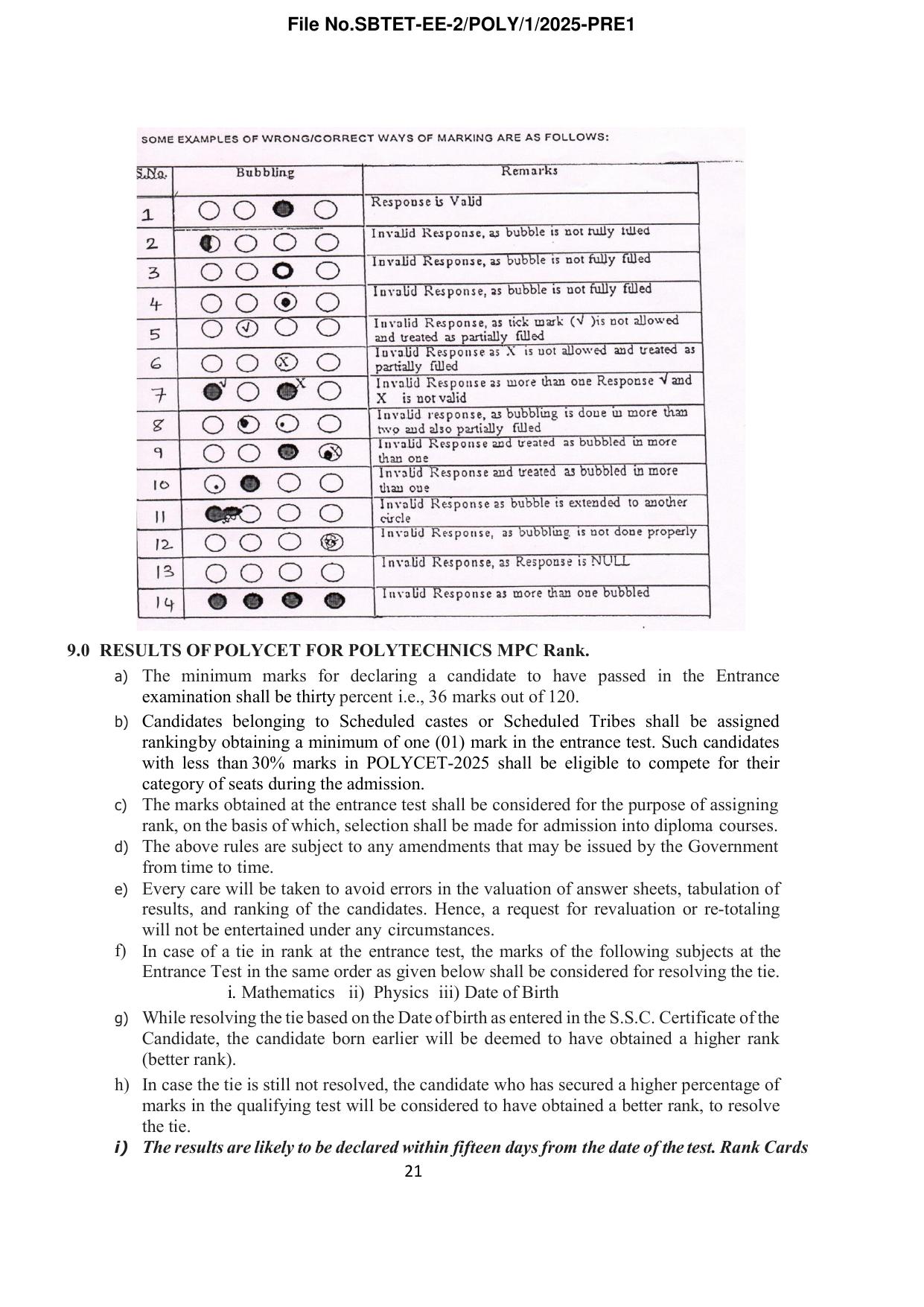 TS POLYCET Syllabus 2025 - Page 22