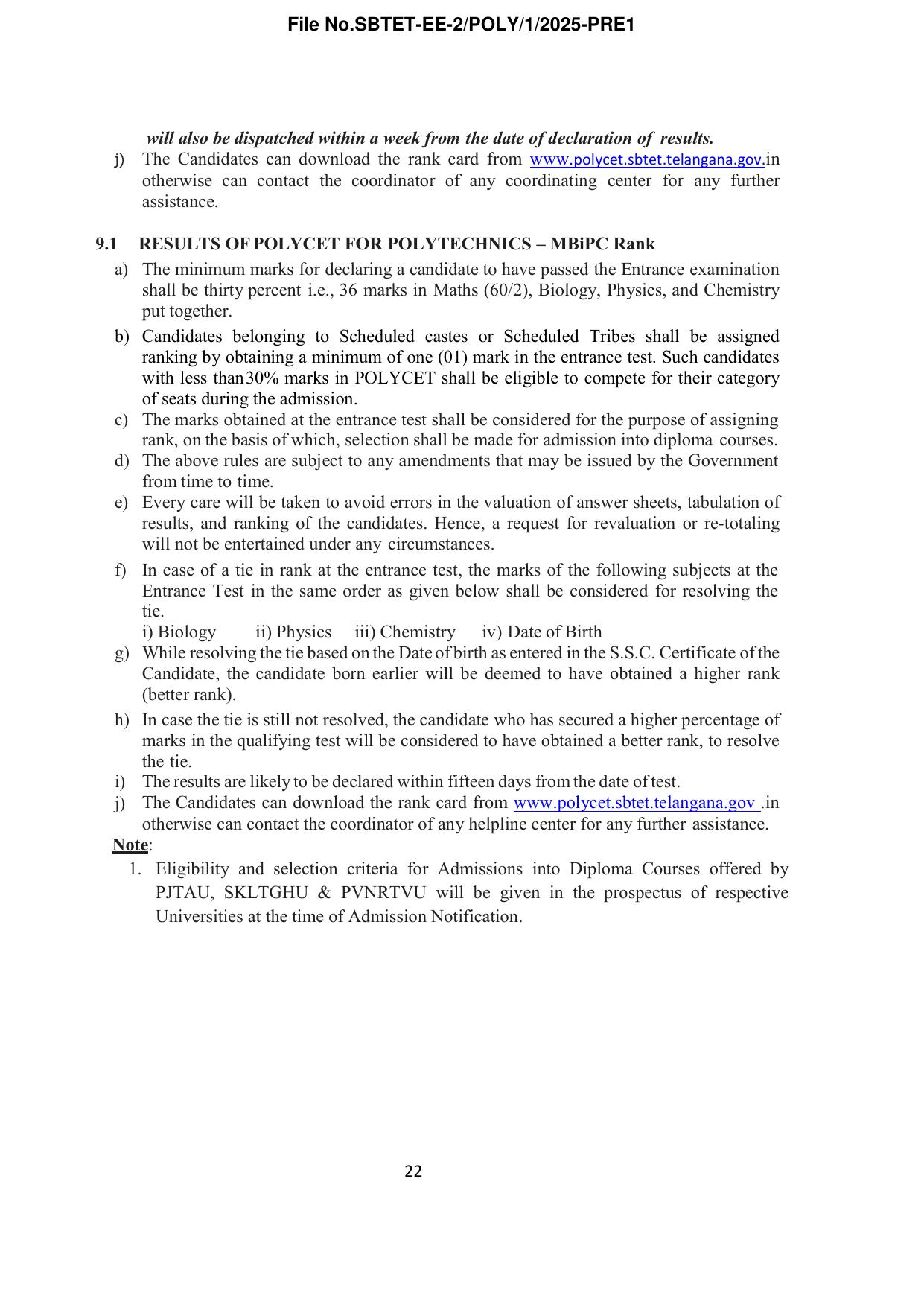 TS POLYCET Syllabus 2025 - Page 23