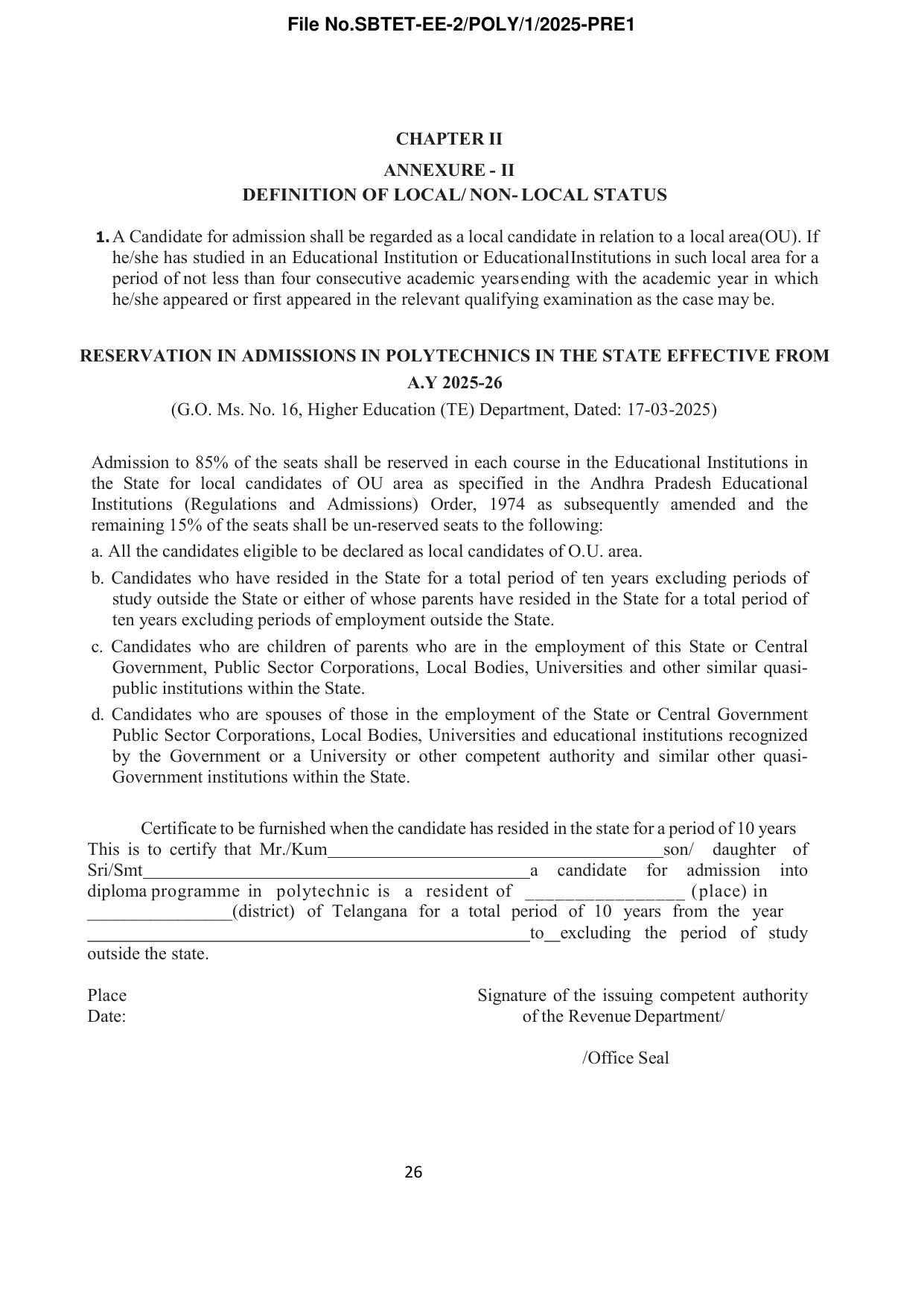 TS POLYCET Syllabus 2025 - Page 27