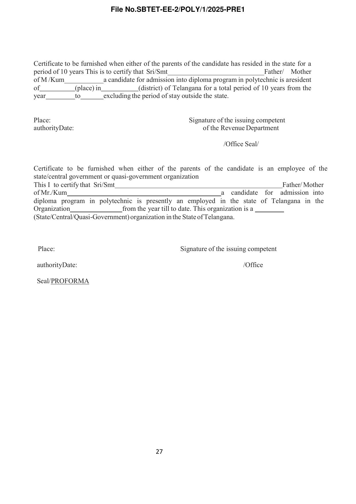 TS POLYCET Syllabus 2025 - Page 28
