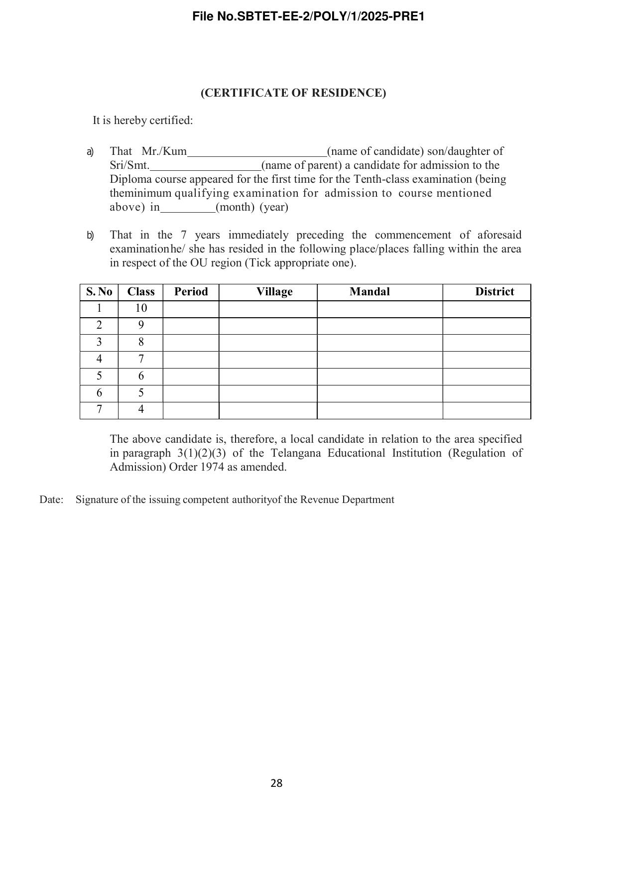 TS POLYCET Syllabus 2025 - Page 29
