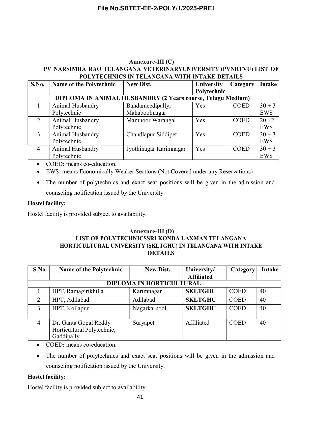 TS POLYCET Syllabus 2025 - Page 42