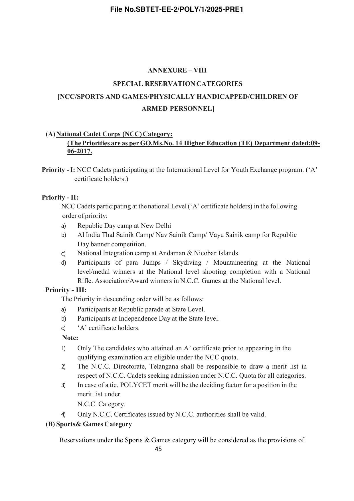 TS POLYCET Syllabus 2025 - Page 46
