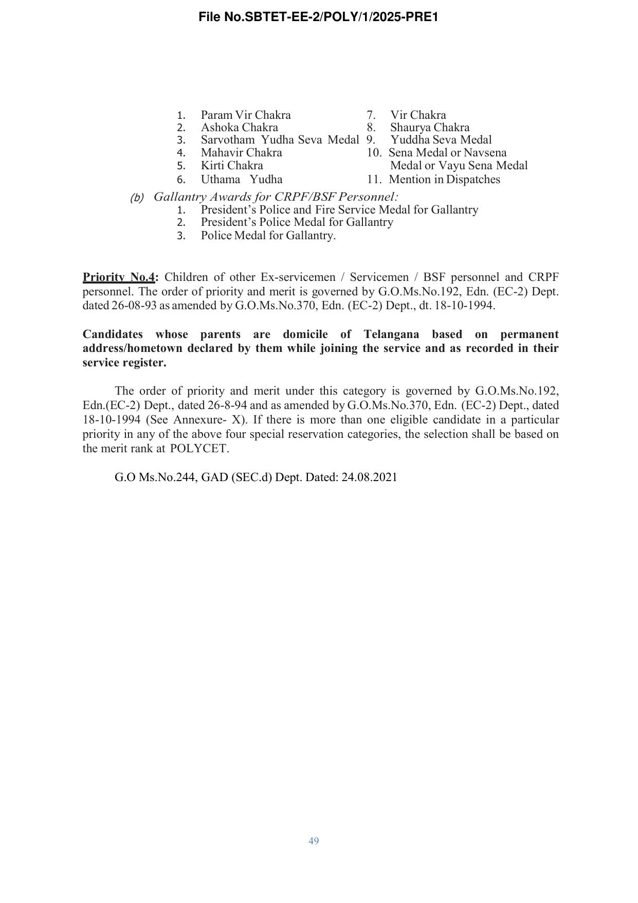 TS POLYCET Syllabus 2025 - Page 50