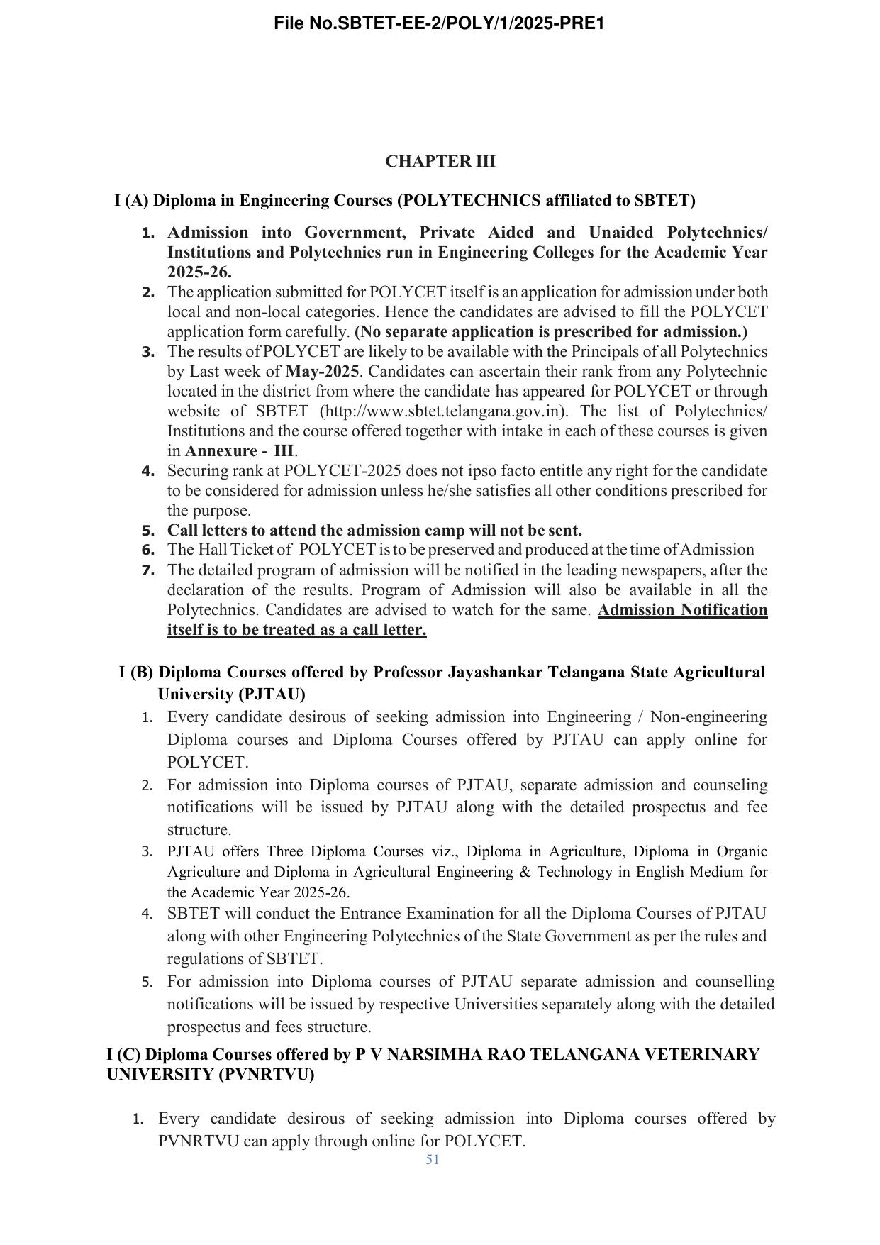 TS POLYCET Syllabus 2025 - Page 52