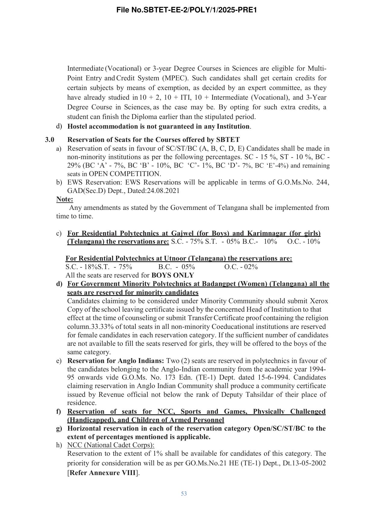 TS POLYCET Syllabus 2025 - Page 54
