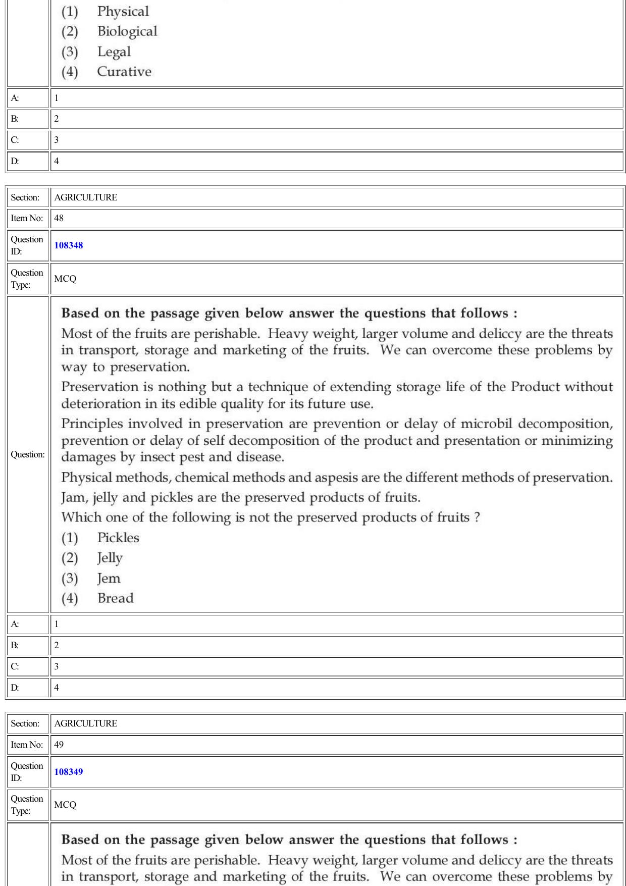CUET 2022 Question Paper of Agriculture - Page 20