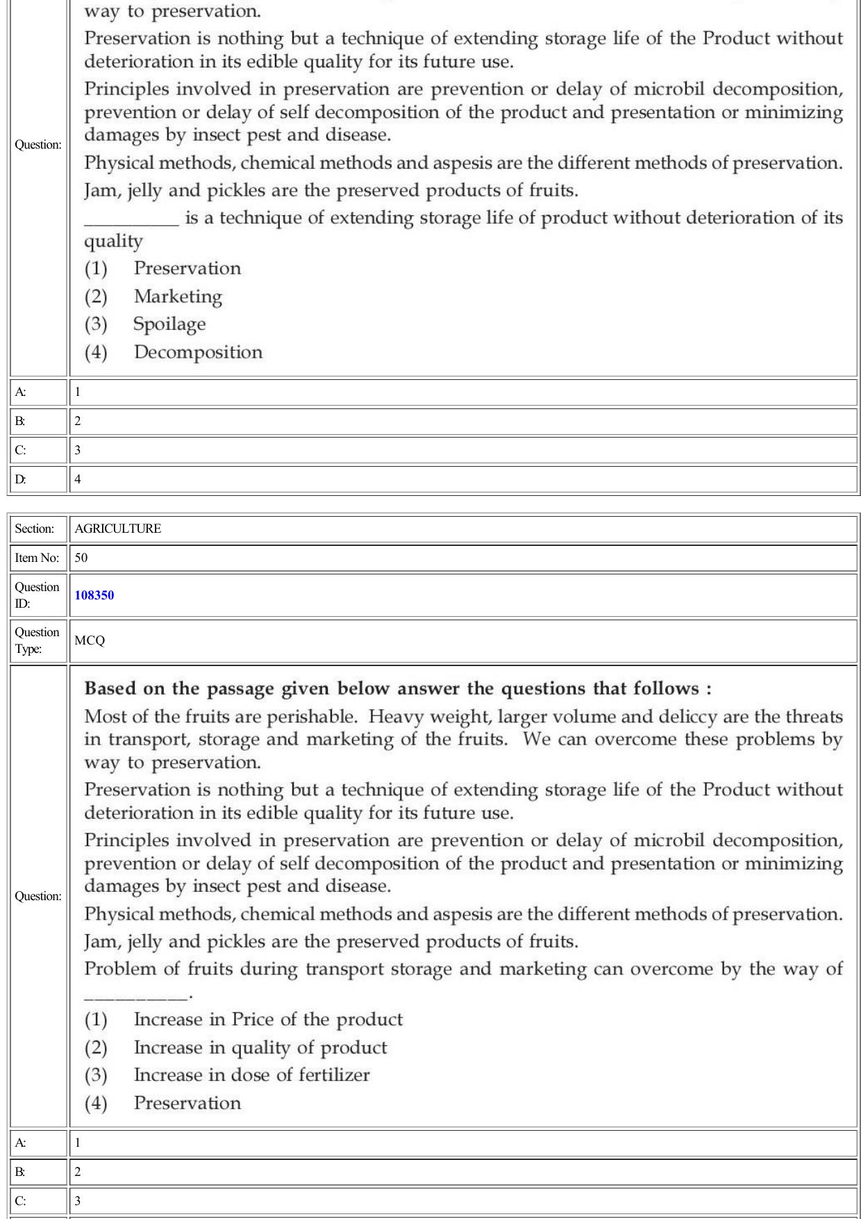 CUET 2022 Question Paper of Agriculture - Page 21