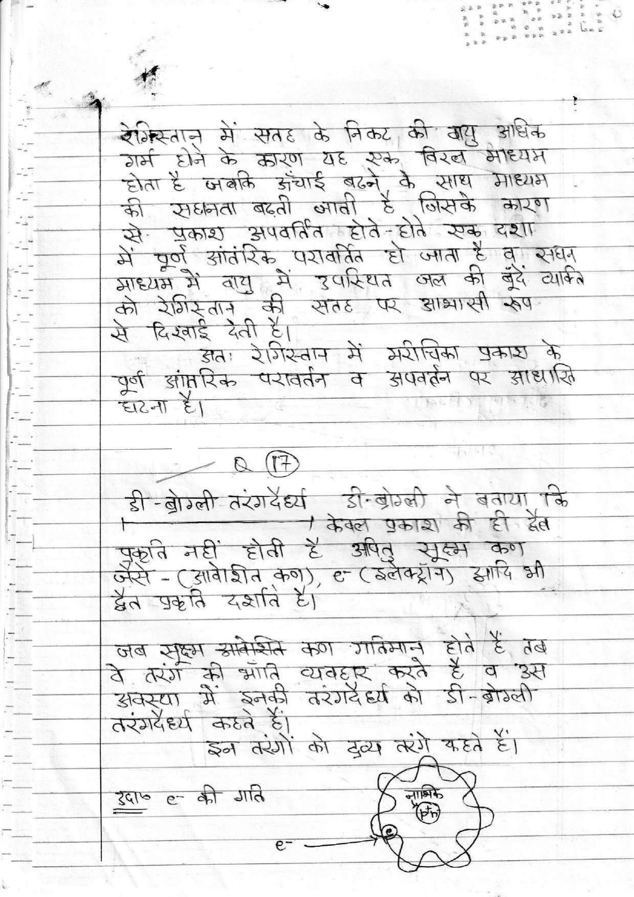 UBSE Class 12 Physics 2020 Toppers Answer Sheet - Page 11