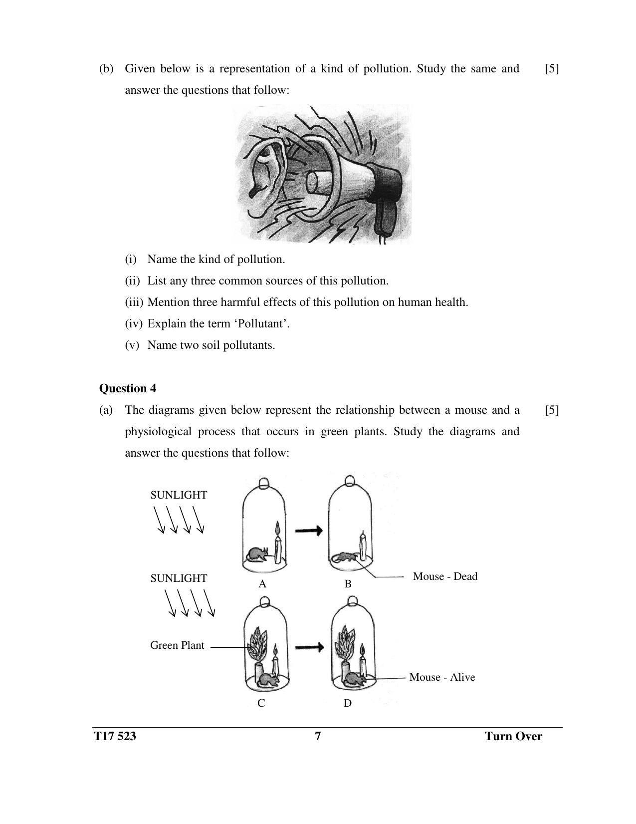 ICSE Class 10 BIOLOGY 2017 Question Paper - Page 7