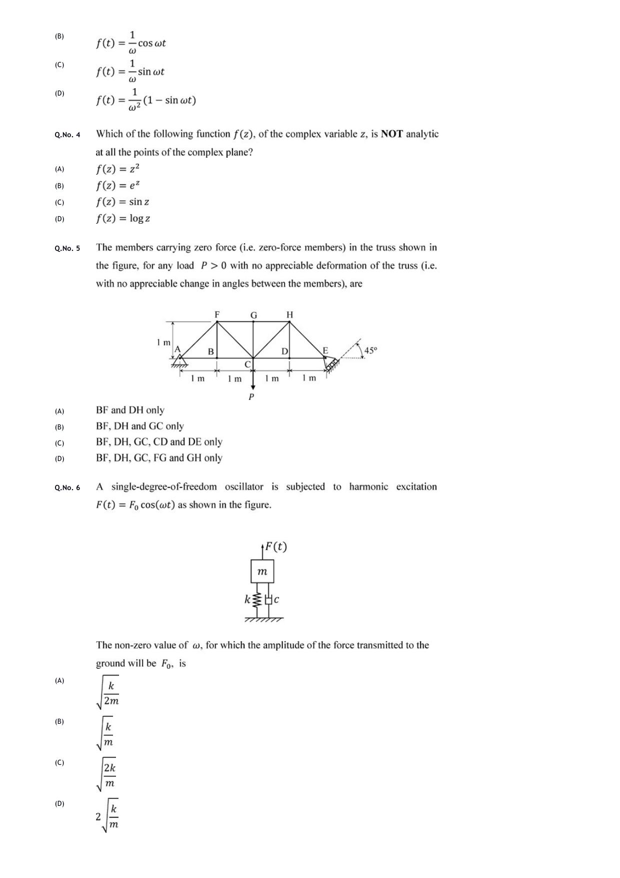 GATE 2020 Mechanical Engineering (ME) Question Paper - Page 5