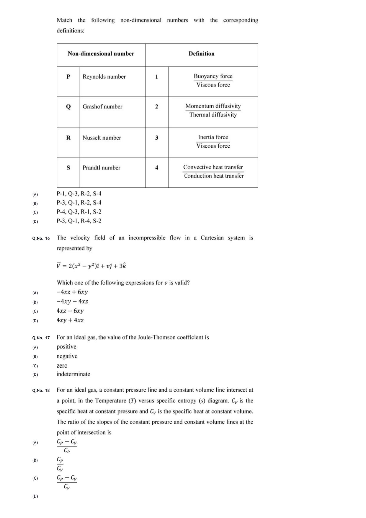 GATE 2020 Mechanical Engineering (ME) Question Paper - Page 8