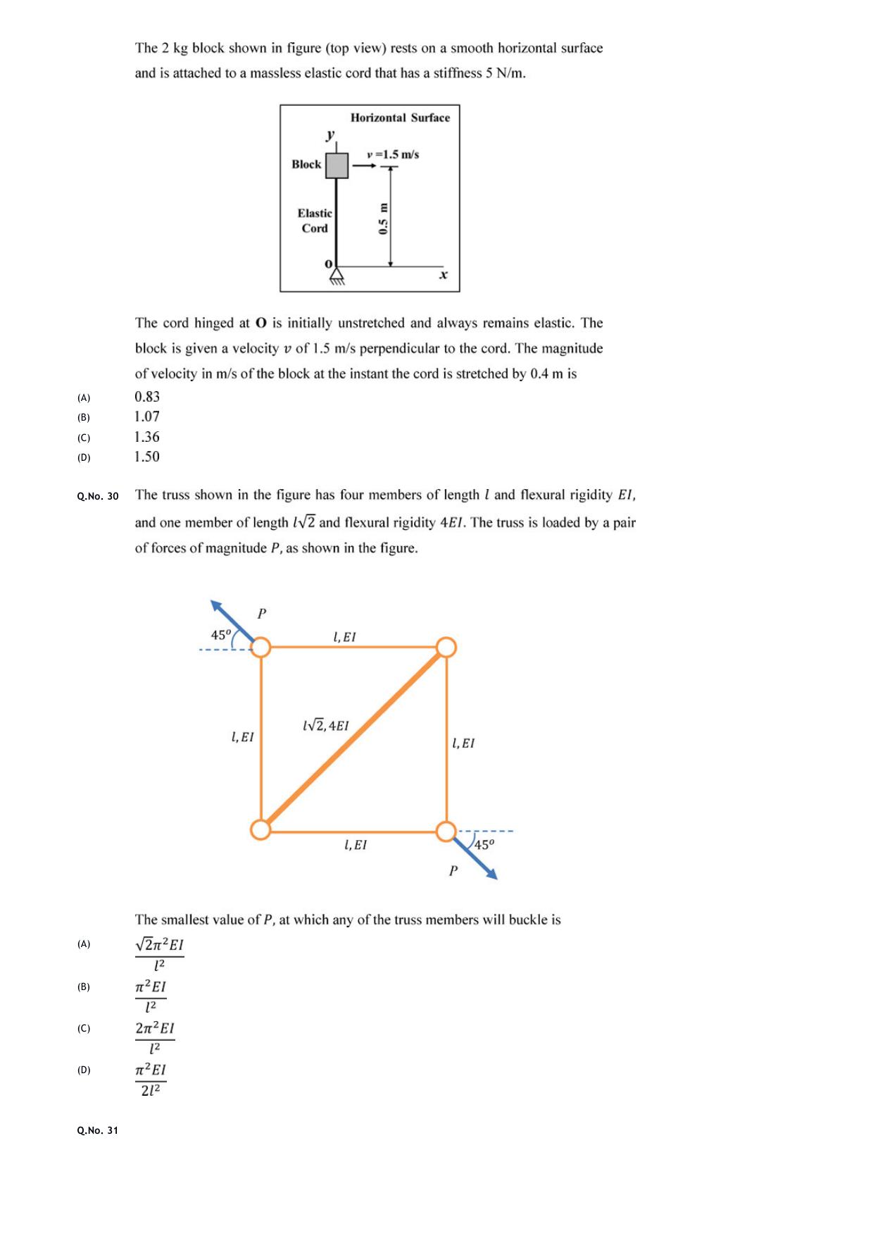 GATE 2020 Mechanical Engineering (ME) Question Paper - Page 11